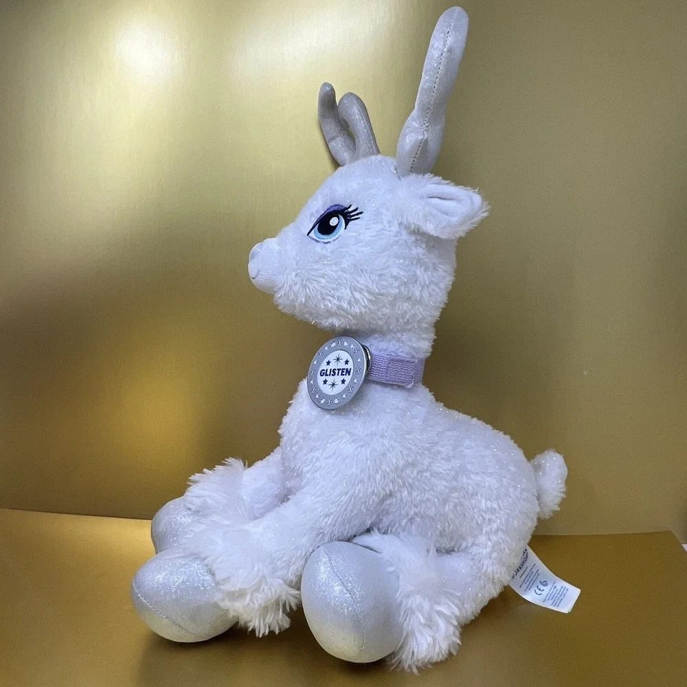 Glisten White Reindeer Plush Build A Bear Toy 17